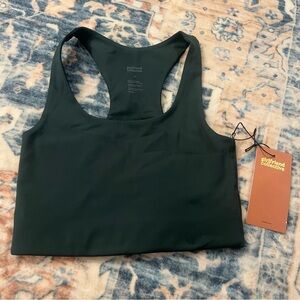 New with tags Girlfriend Collective Green Paloma Racerback Bra
